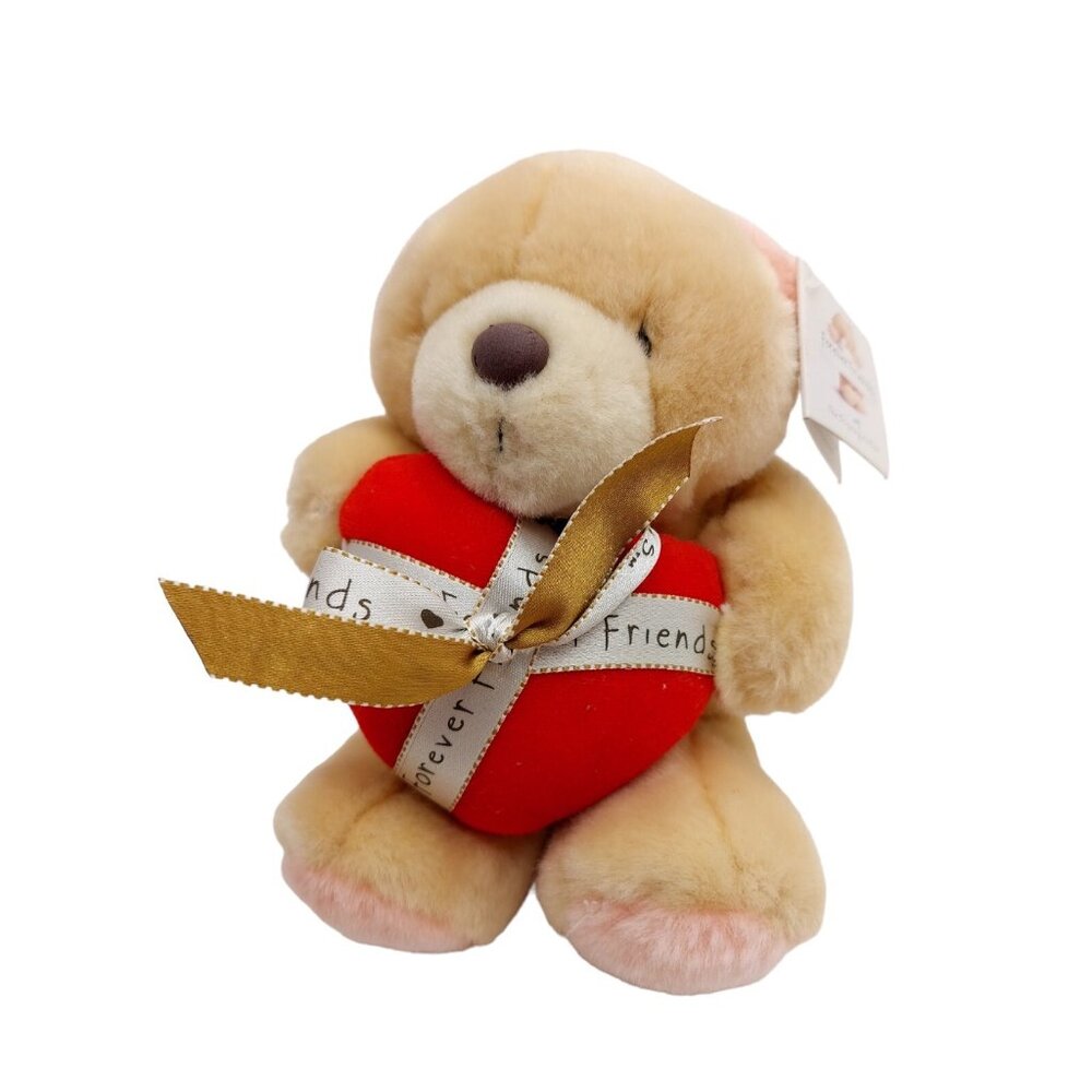 Hallmark Forever Friends Teddy Bear Red Heart 5” Plush Stuffed Animal Valentines